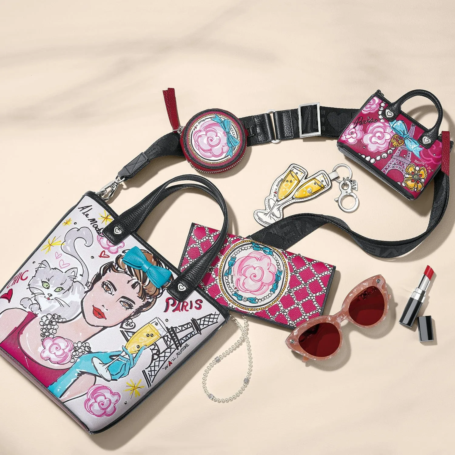 Paris Blooms Saffian Micro Bag sold by Brighton product image thumbnail 5