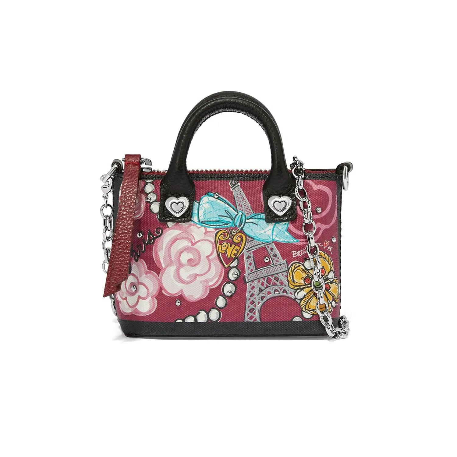 Paris Blooms Saffian Micro Bag sold by Brighton