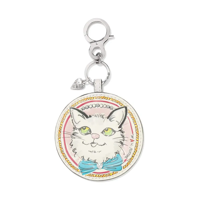 Paris Blooms Sparkle Kitty Handbag Fob sold by Brighton