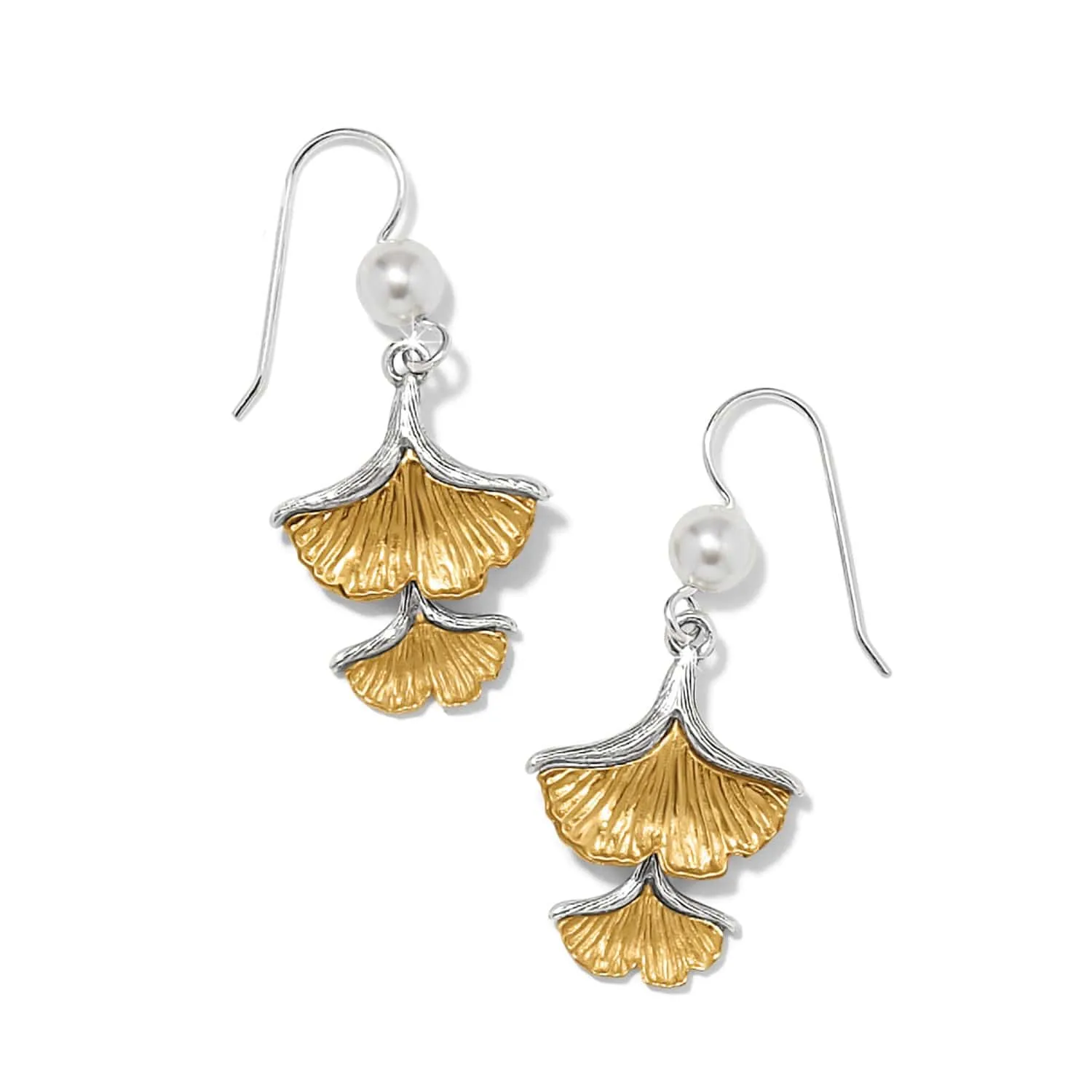 Everbloom Ginko Pearl French Wire Earrings sold by Brighton
