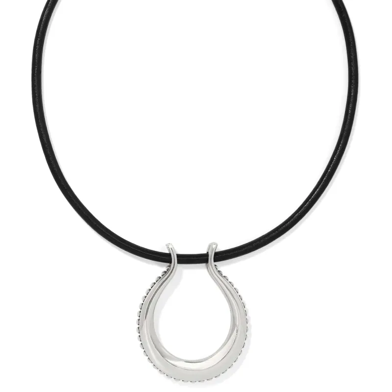 Pretty Tough Arch Leather Necklace sold by Brighton