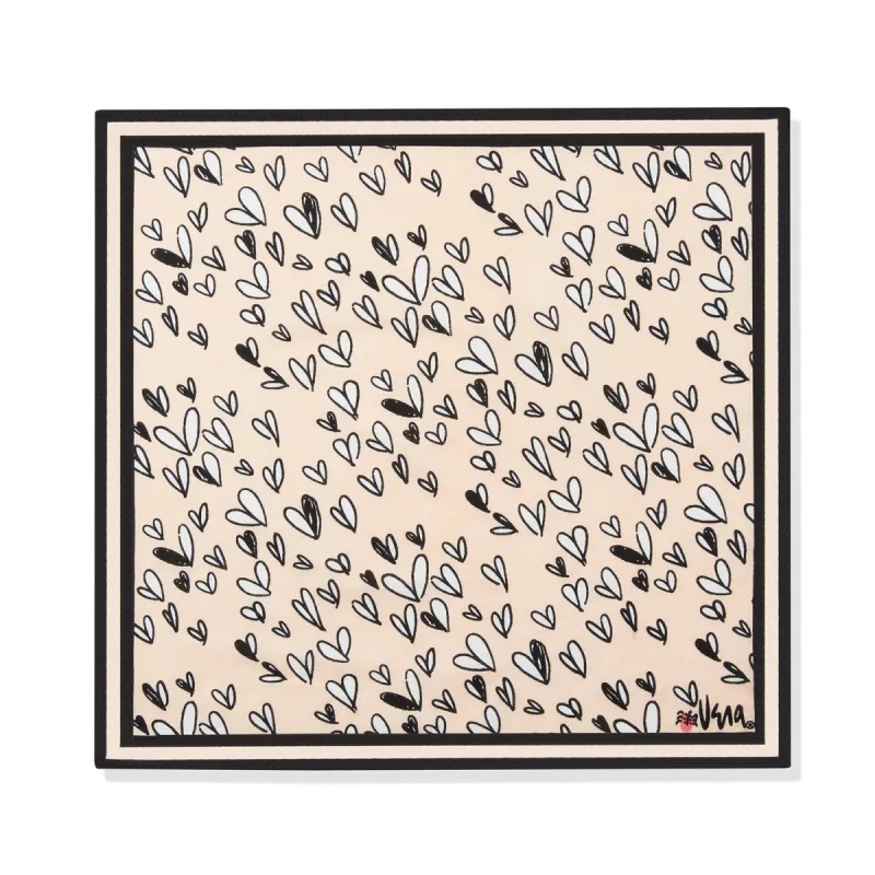 Pink Hearts Print Scarf sold by Brighton