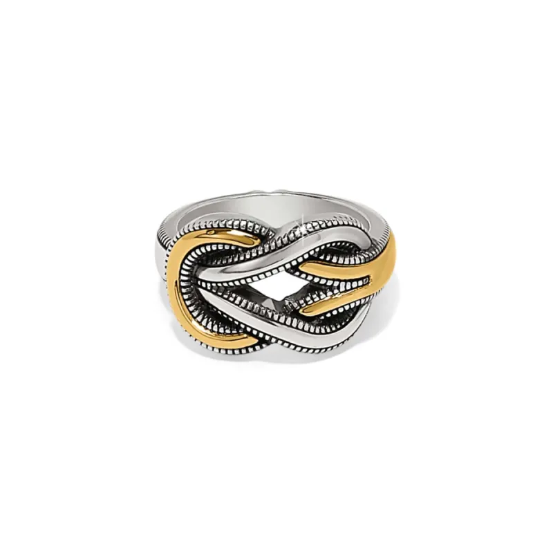 Interlok Harmony Two Tone Ring sold by Brighton