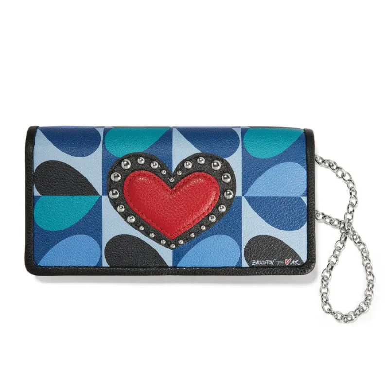 Fashionista Moody Blue Large Wallet sold by Brighton