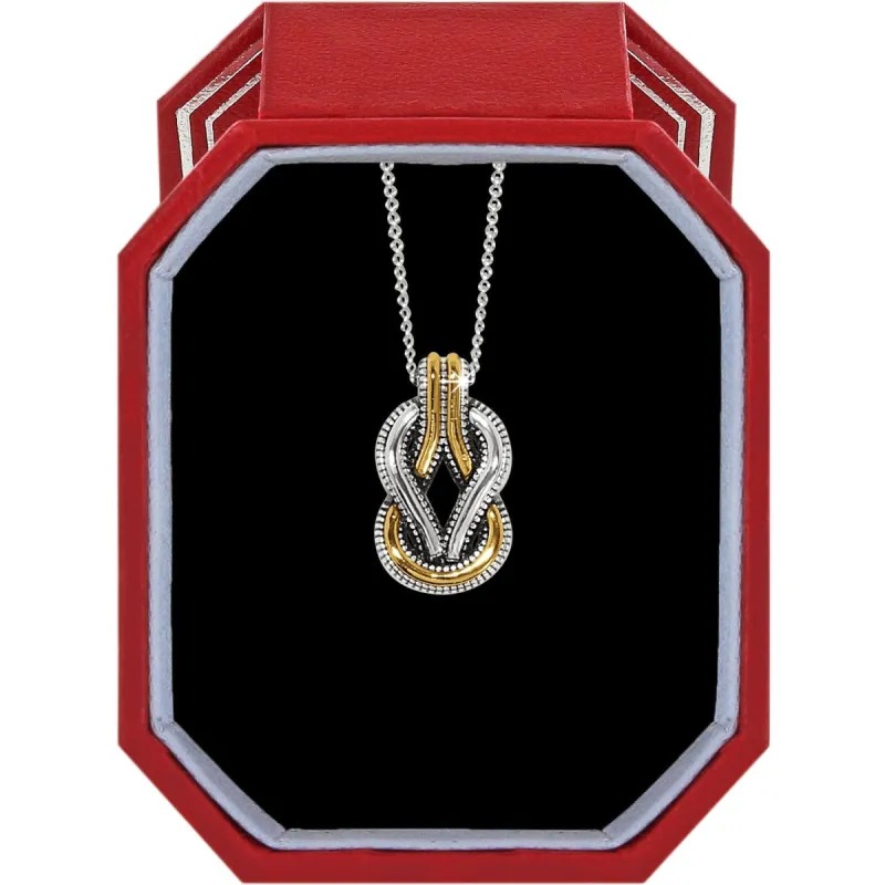 Interlok Harmony Two Tone Petite Necklace Gift Box sold by Brighton
