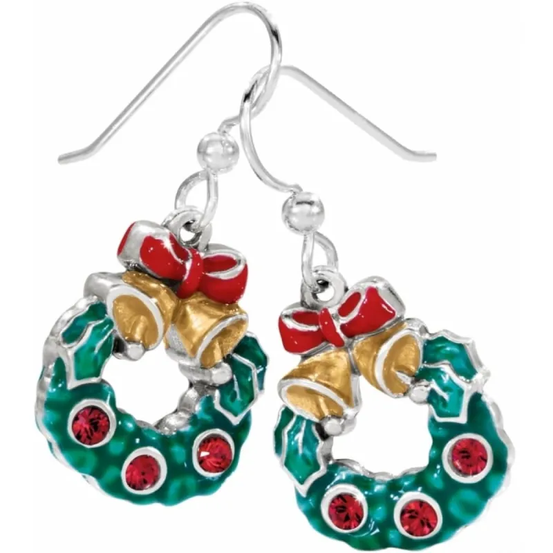 Holly Christmas French Wire Earrings sold by Brighton