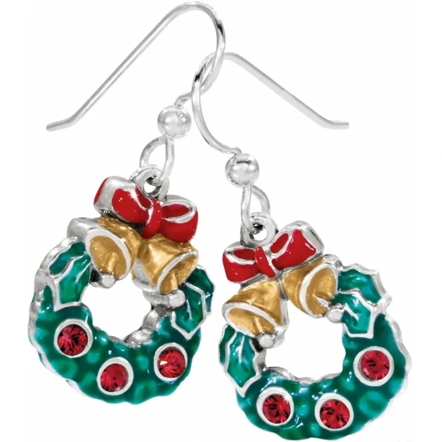 Holly Christmas French Wire Earrings sold by Brighton