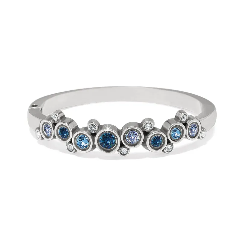 Constella Cluster Hinged Bangle sold by Brighton