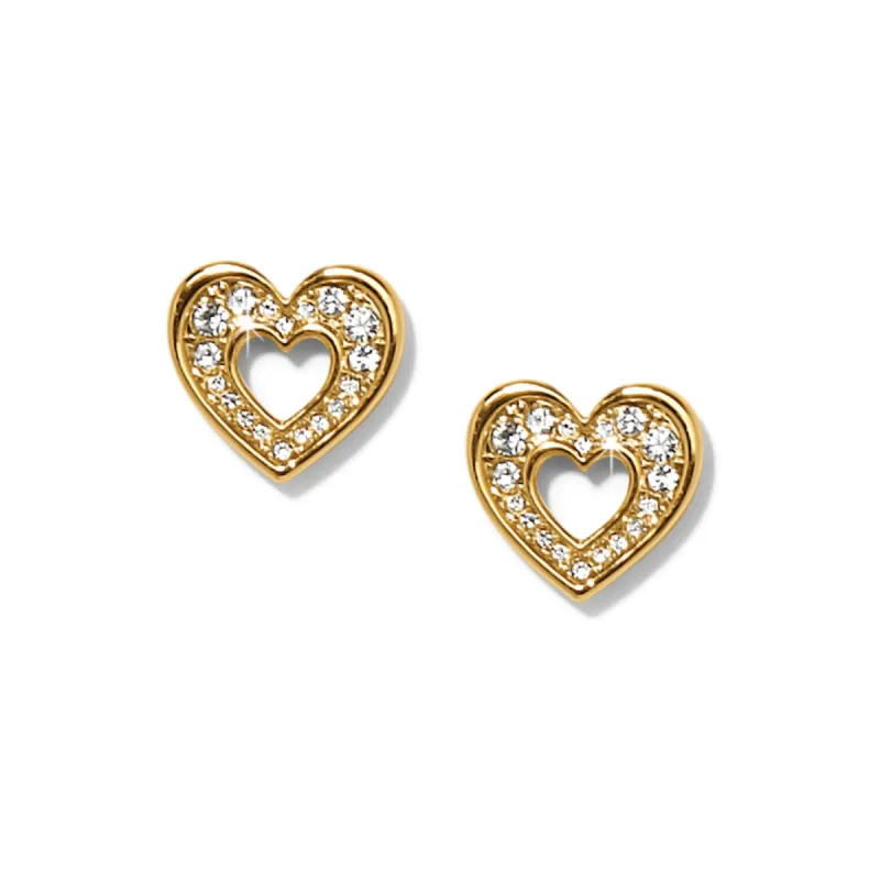 Enchanting Heart Post Earrings sold by Brighton