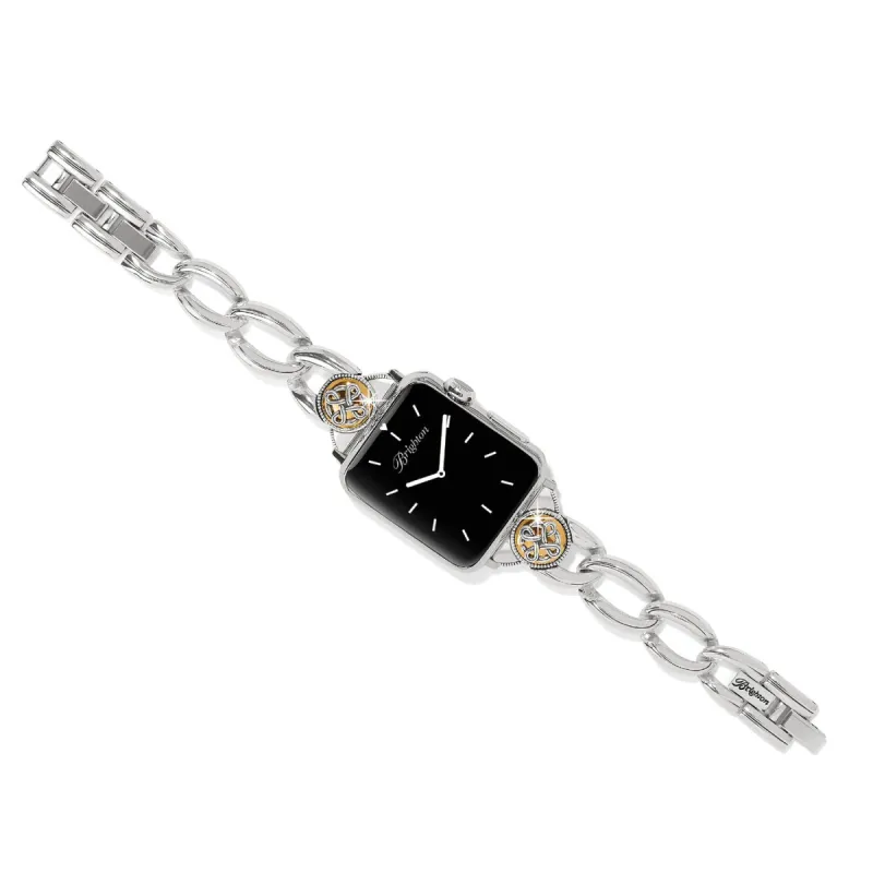 Interlok Noir Two Tone Watch Band sold by Brighton