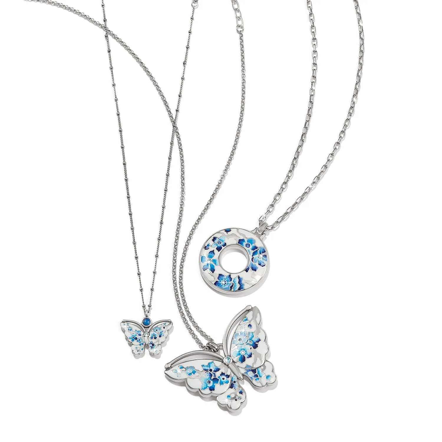 Kyoto In Bloom Indigo Petite Butterfly Necklace sold by Brighton product image thumbnail 4