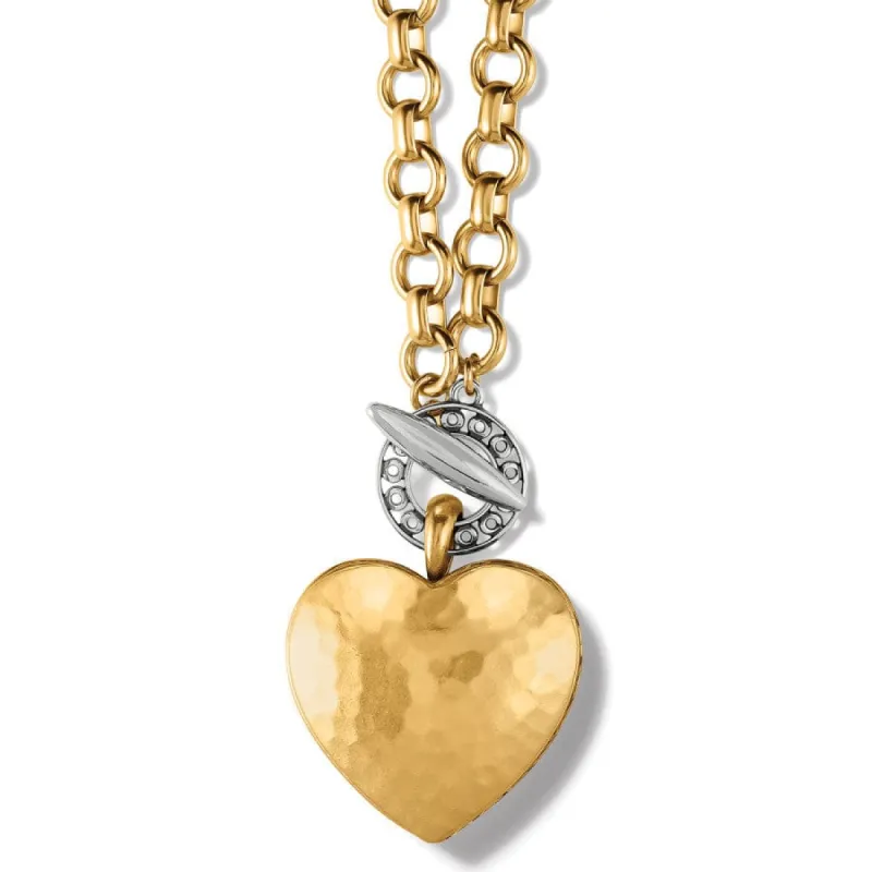 Inner Circle Heart Toggle Necklace sold by Brighton