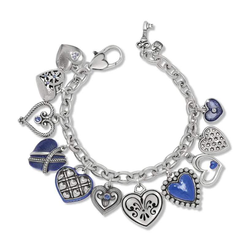 One Heart Link Charm Bracelet sold by Brighton