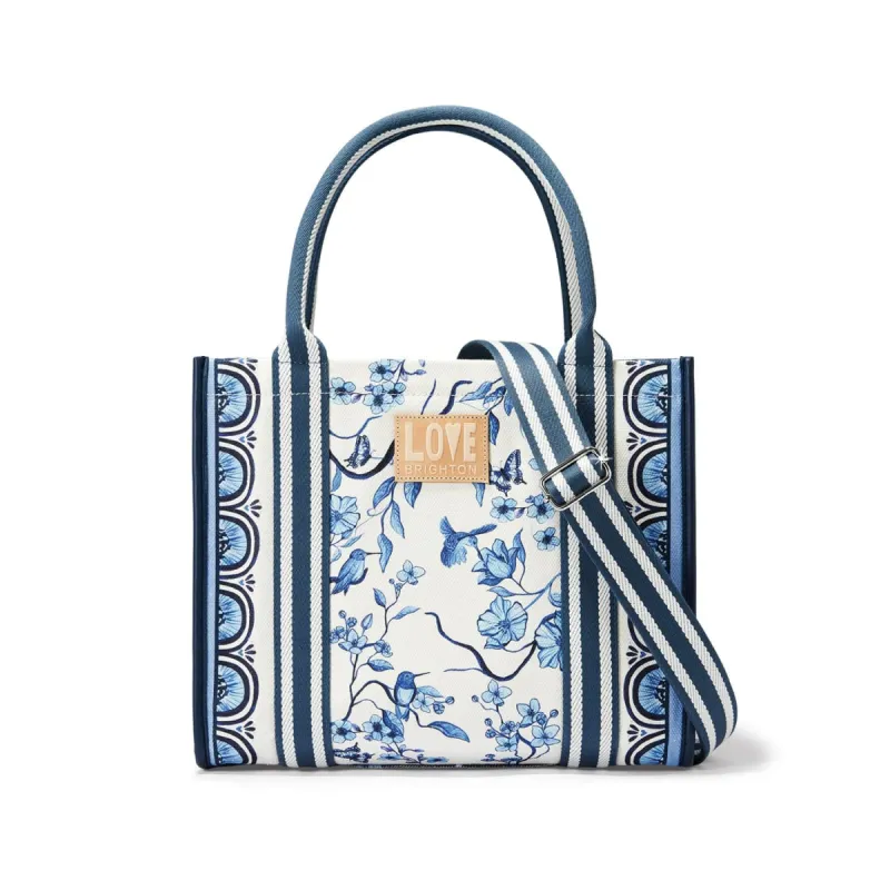 Indigo Song Bird Canvas Carryall sold by Brighton