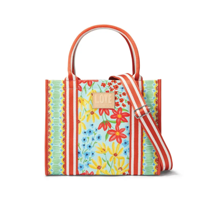 Painterly Garden Canvas Carryall sold by Brighton