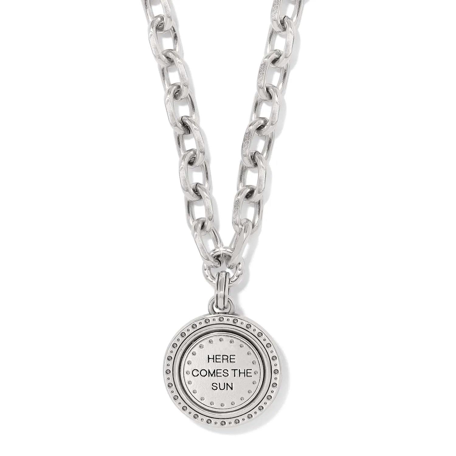 Mosaic Round Two Tone Pendant Necklace sold by Brighton product image thumbnail 2