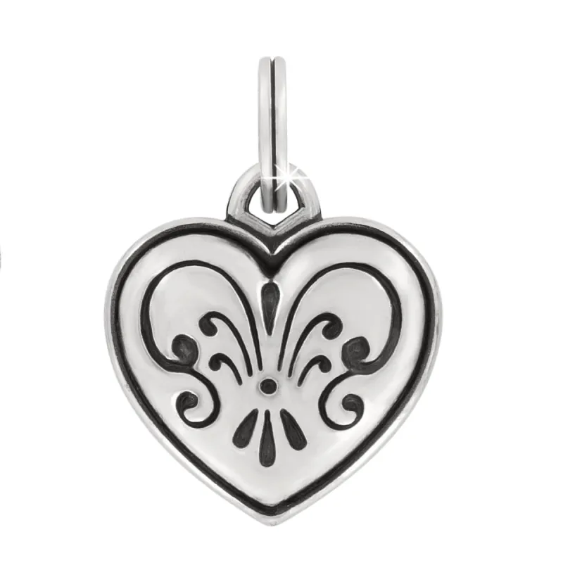 One Heart Etched Love Charm sold by Brighton