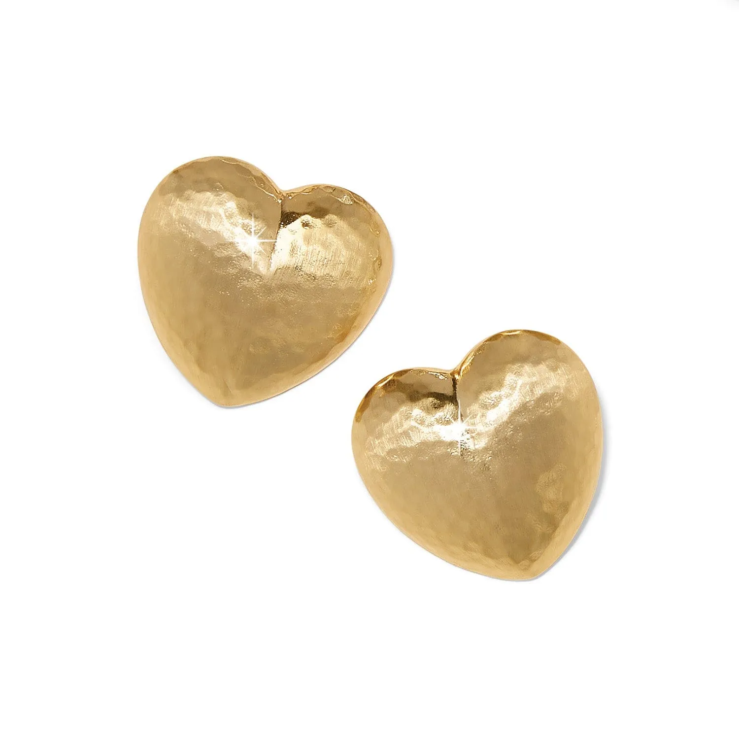 Trianon Heart Small Post Earrings sold by Brighton