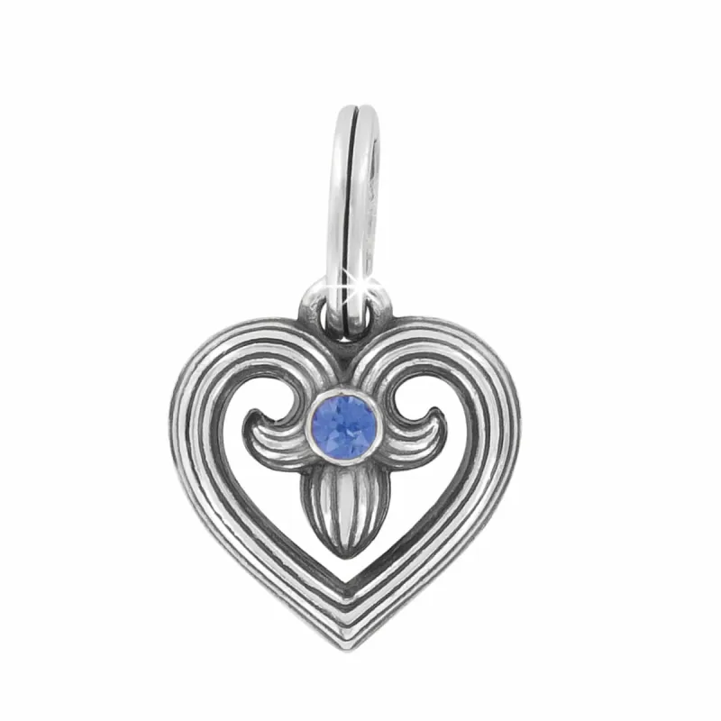 One Heart Azure Heart Charm sold by Brighton