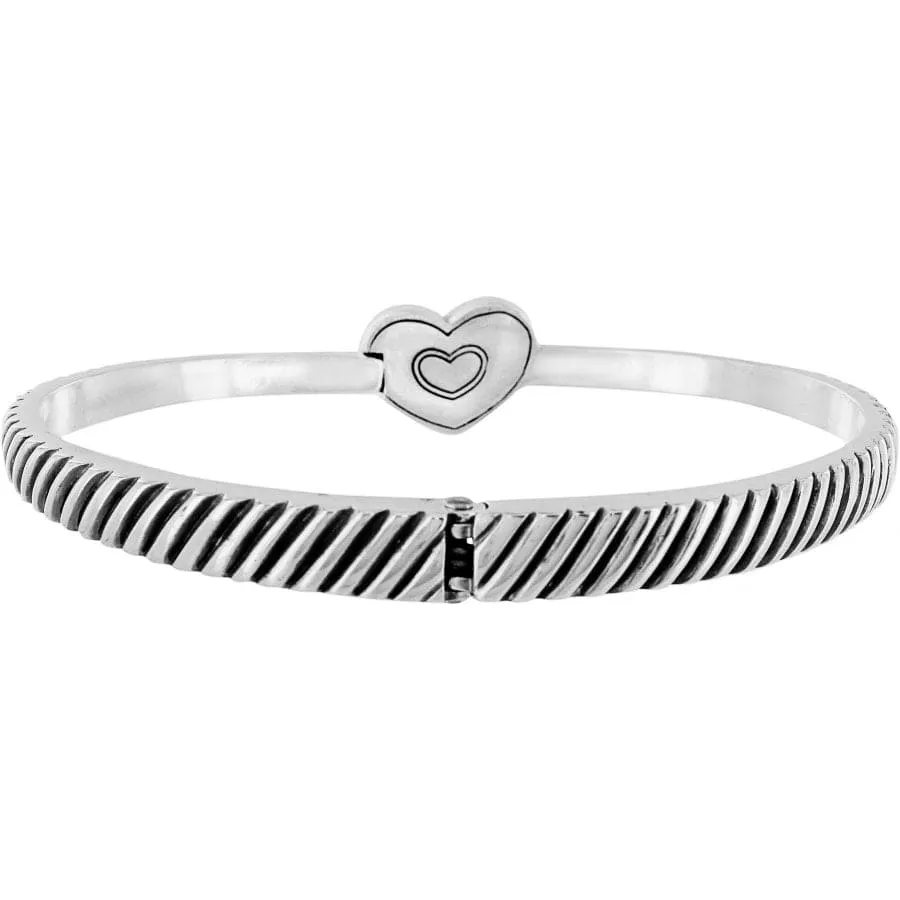 Celestia Heart Hinged Bangle sold by Brighton product image thumbnail 3