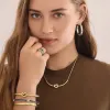 Interlok Single Knot Hinged Bangle sold by Brighton