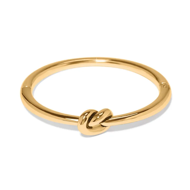 Interlok Single Knot Hinged Bangle sold by Brighton