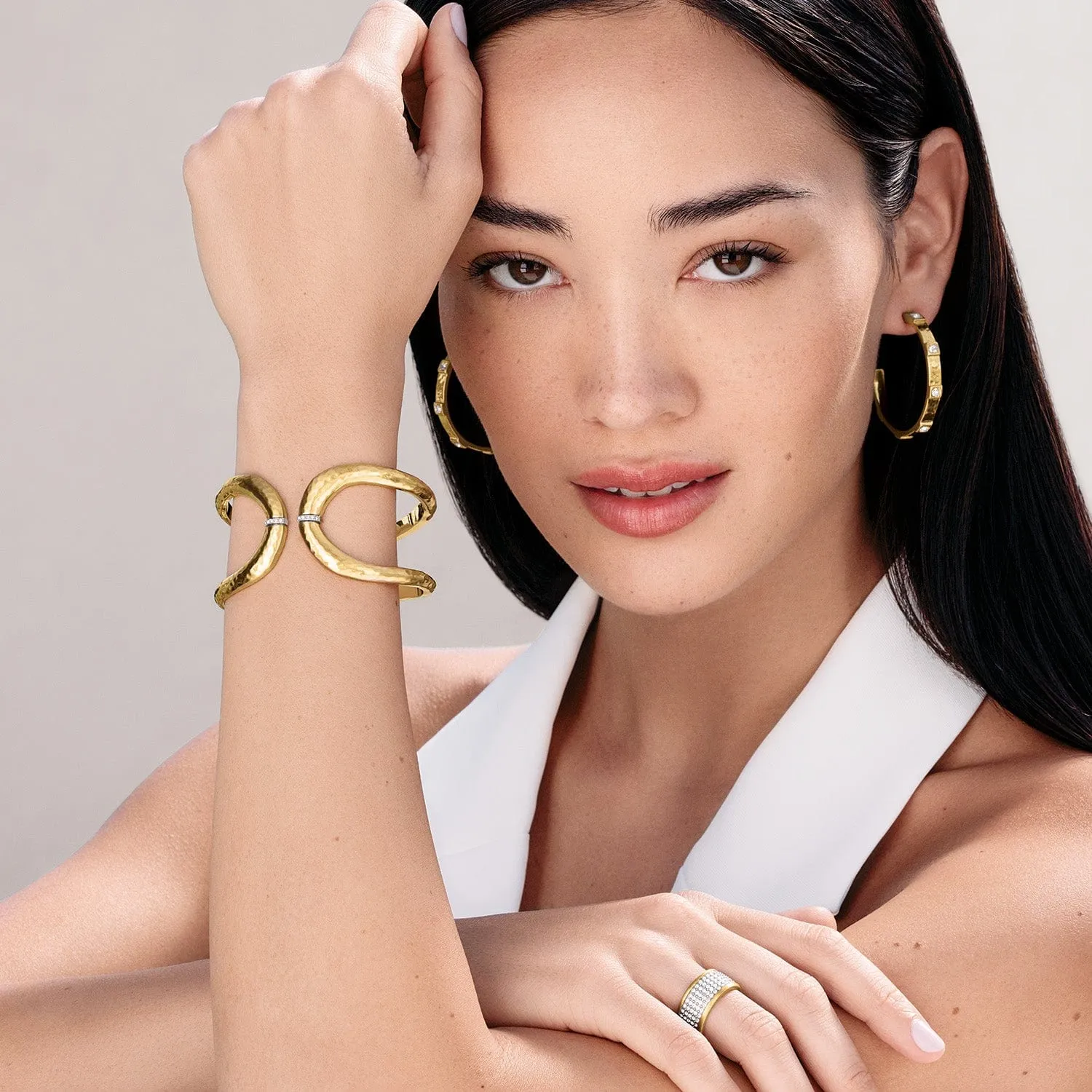 Meridian Geo Open Hinged Bangle sold by Brighton product image thumbnail 5