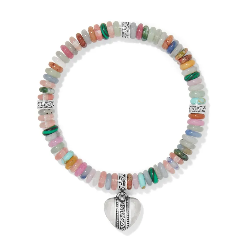 Mingle Sweetheart Bead Stretch Bracelet sold by Brighton