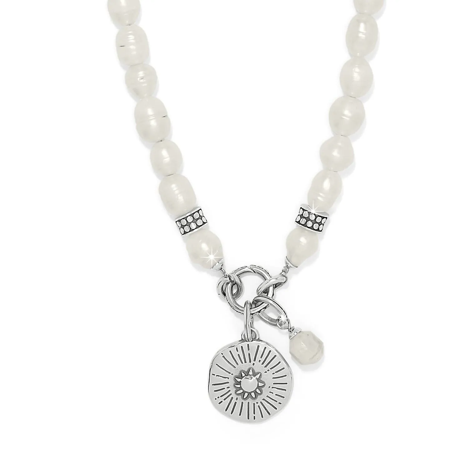 Token Charm Pearl Necklace sold by Brighton