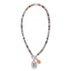 Token Charm Mix Gemstone Necklace sold by Brighton
