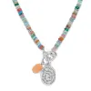 Token Charm Mix Gemstone Necklace sold by Brighton