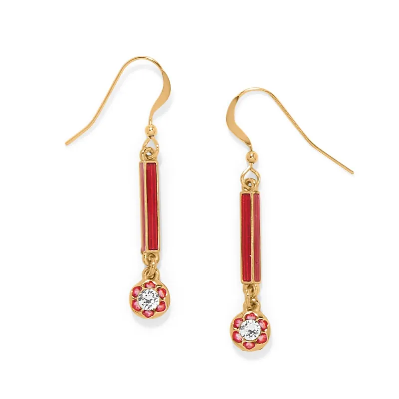Sydney Poppy Drop French Wire Earrings sold by Brighton