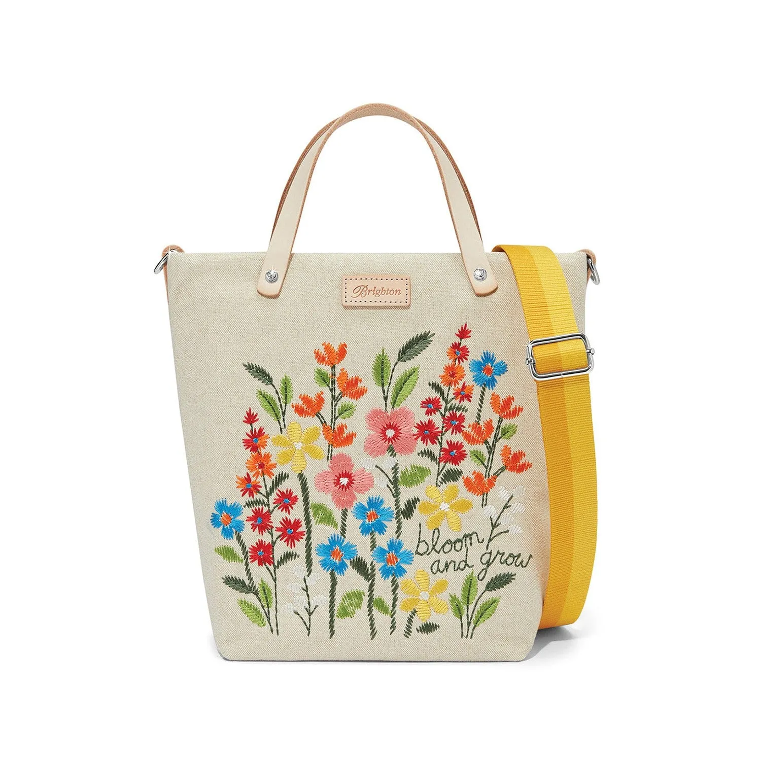 Bloom And Grow Embroidered Medium Messenger Bag sold by Brighton