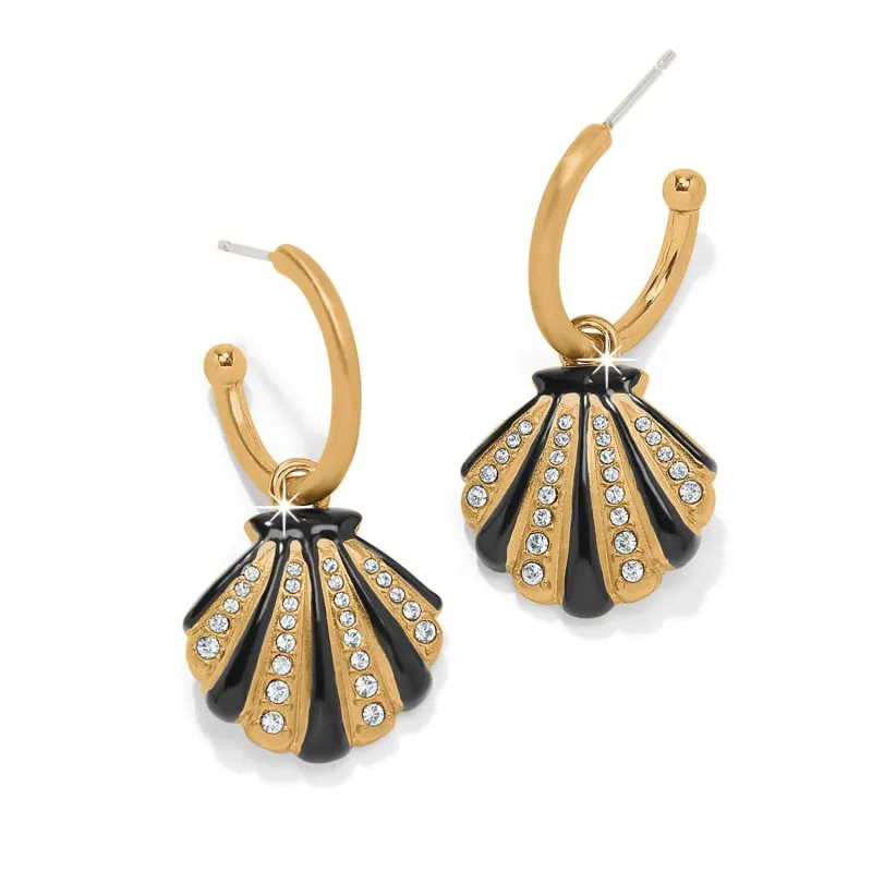 Twilight Waters Shell Hoop Earrings sold by Brighton