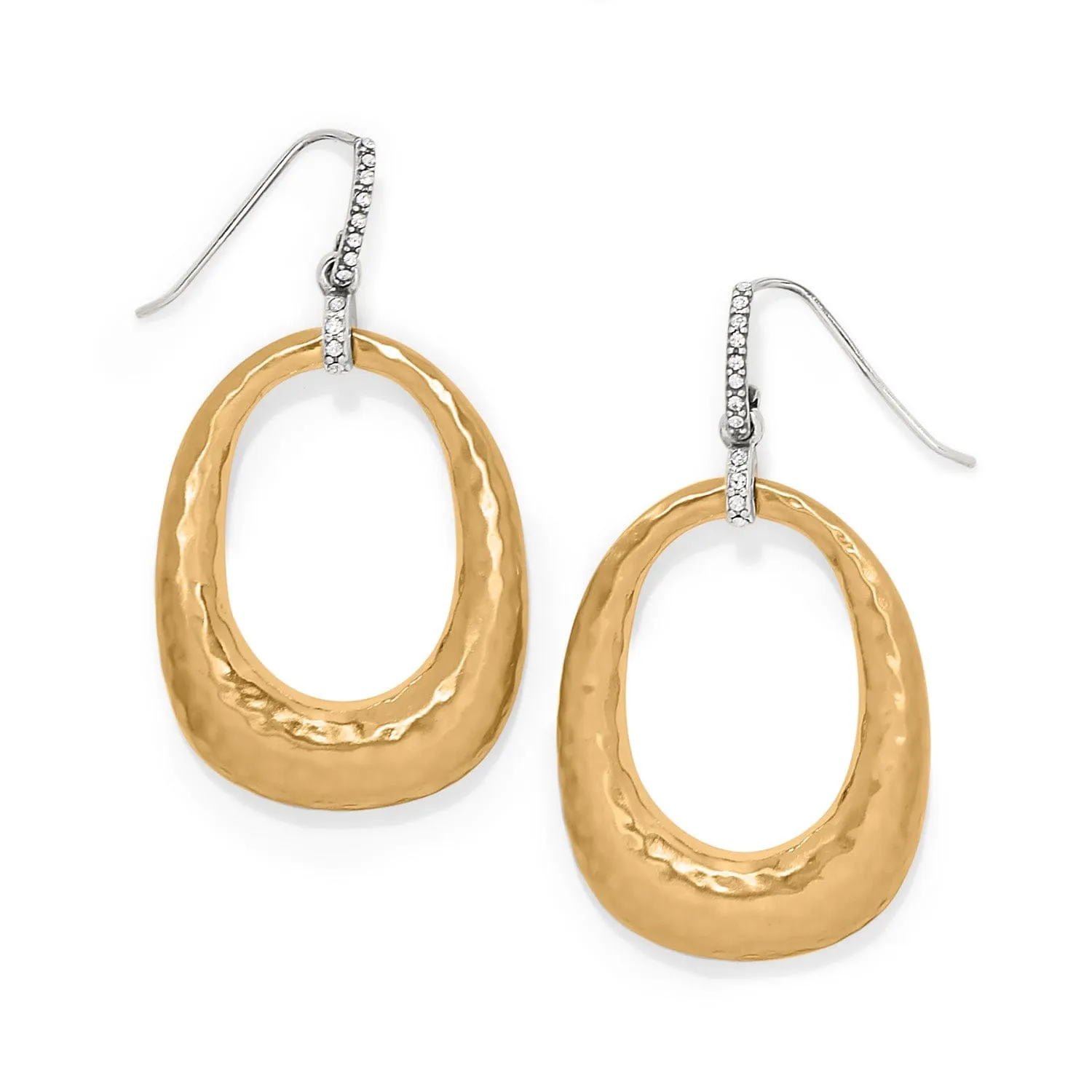 Meridian Geo Open Hoop French Wire Earrings sold by Brighton