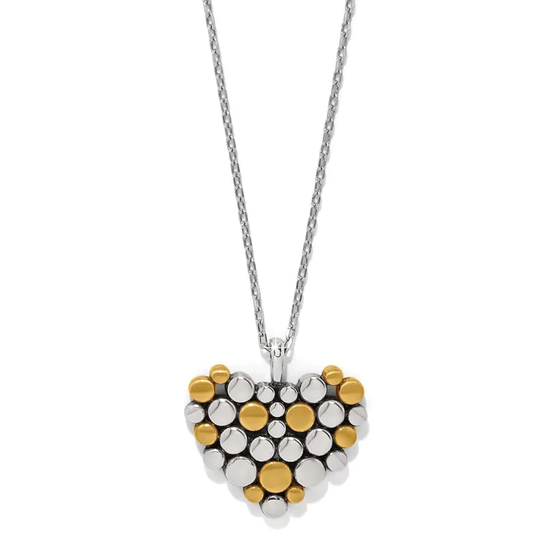 Pebble Edge Heart Necklace sold by Brighton