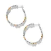 Pebble Edge Large Hoop Earrings sold by Brighton