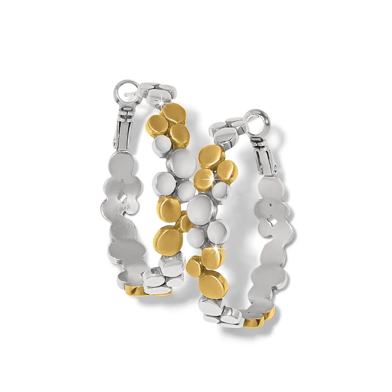 Pebble Edge Large Hoop Earrings sold by Brighton