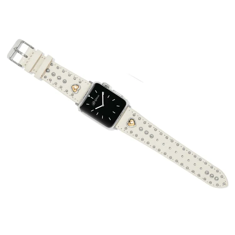 Pretty Tough Heart Leather Watch Band sold by Brighton