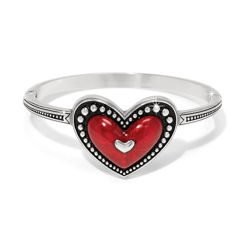 Love Me Do Hinged Bangle sold by Brighton