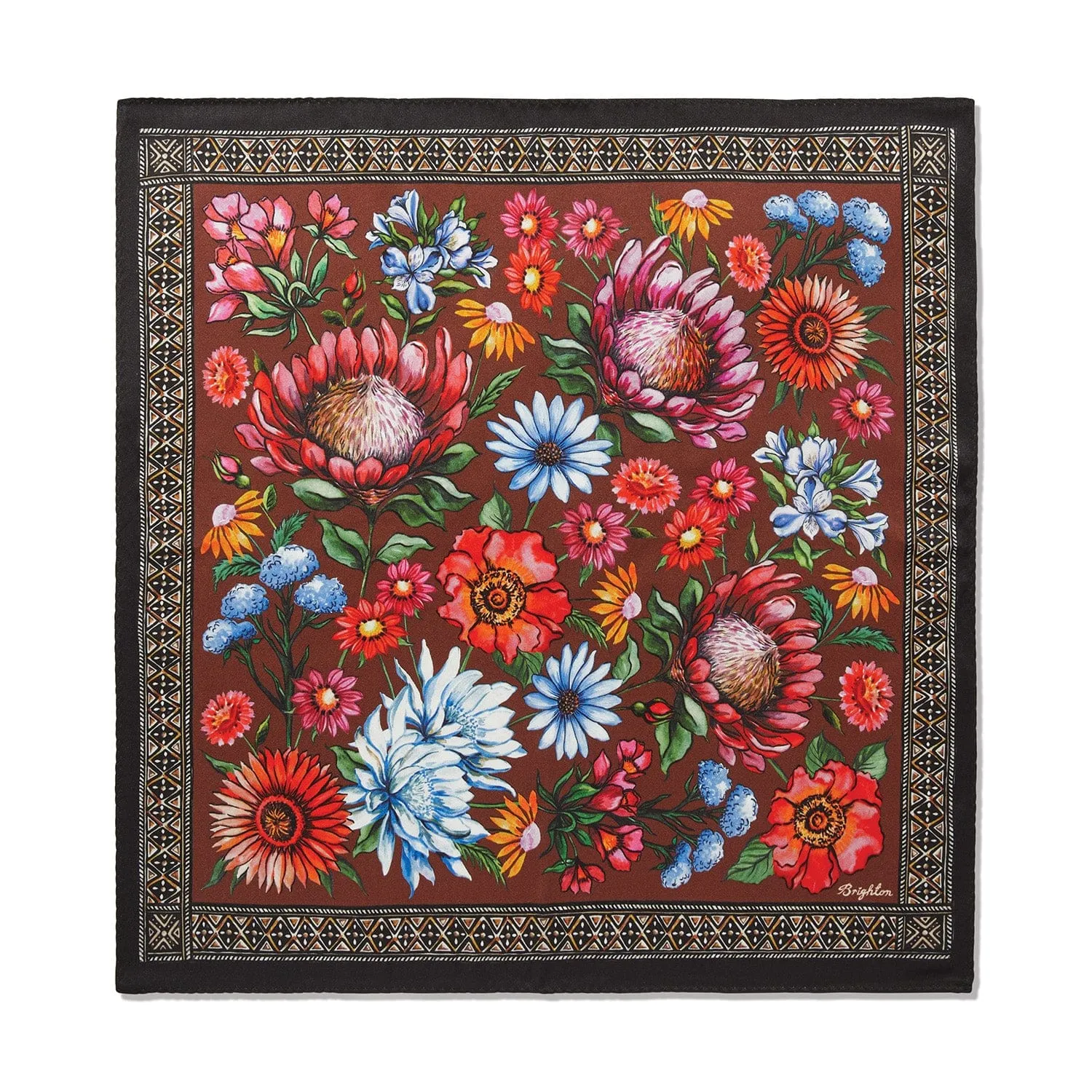 Red Floral Print Scarf sold by Brighton
