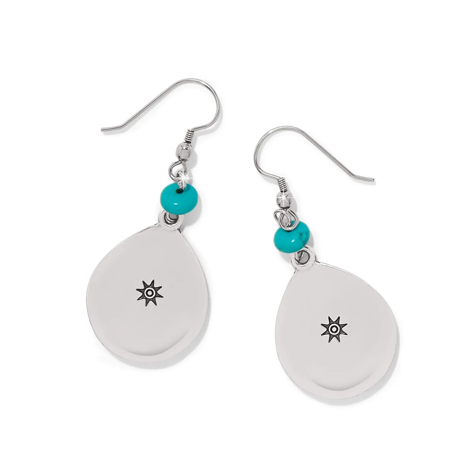 Mosaic Turquoise Teardrop French Wire Earrings sold by Brighton product image thumbnail 2