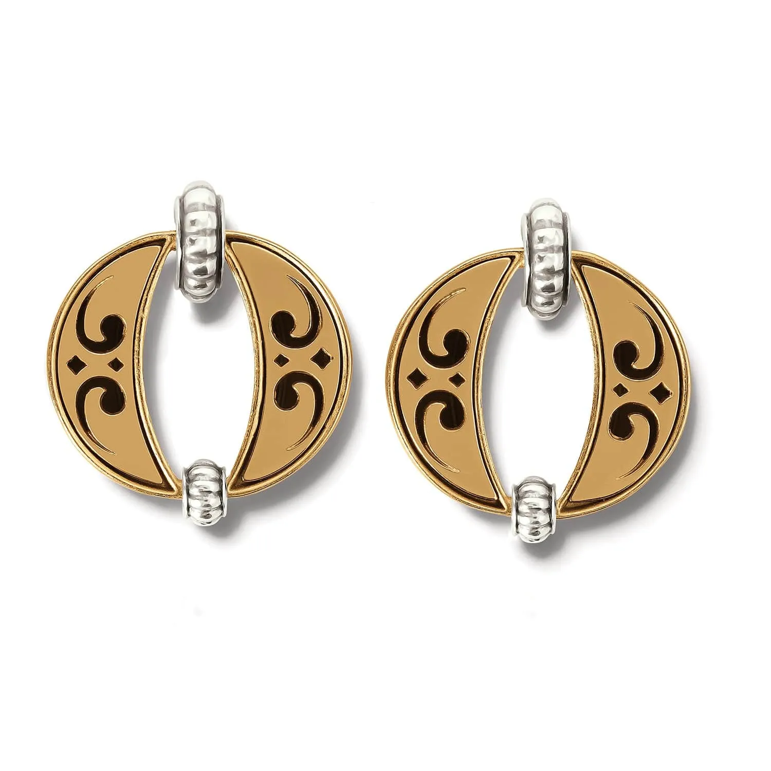 Mystic Moon Two Tone Post Drop Earrings sold by Brighton product image thumbnail 2