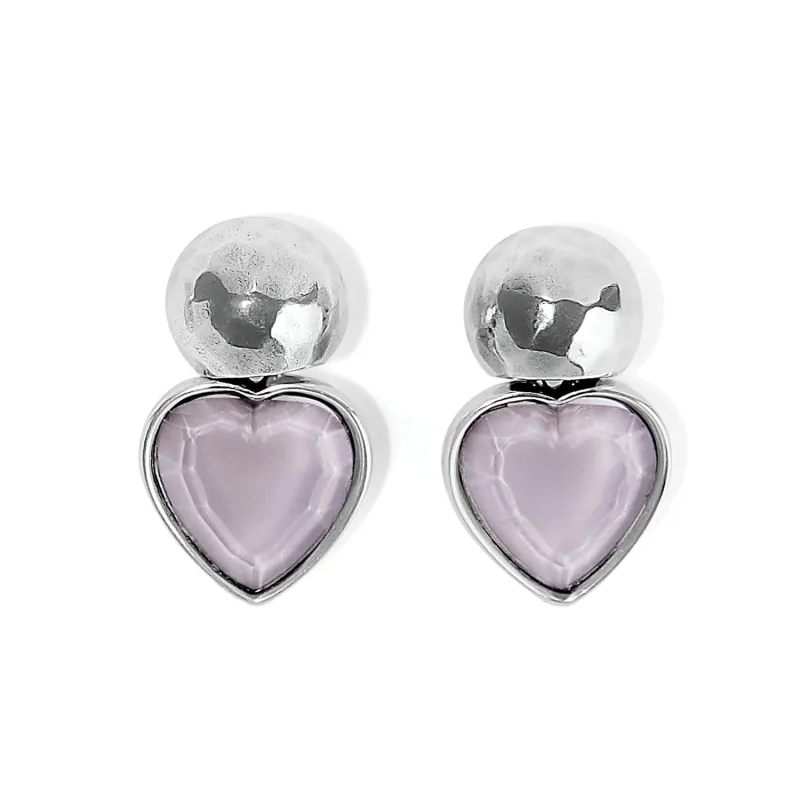 Loving Heart Lilac Post Drop Earrings sold by Brighton
