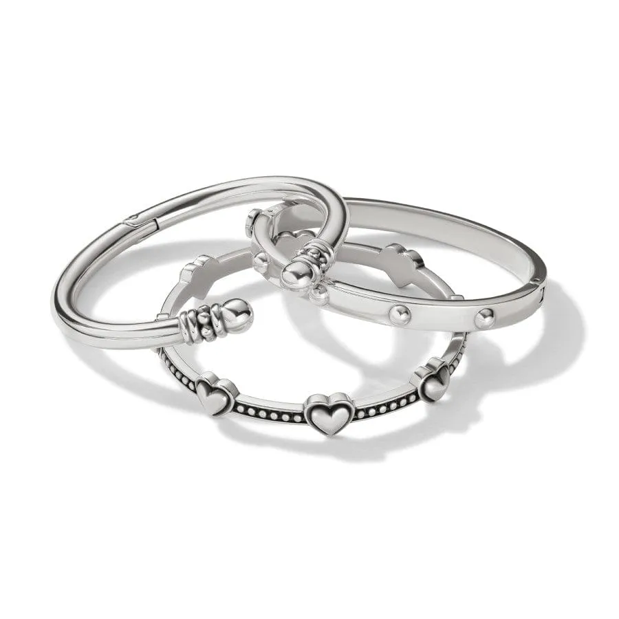 Pretty Tough Bold Petite Heart Bangle sold by Brighton product image thumbnail 4