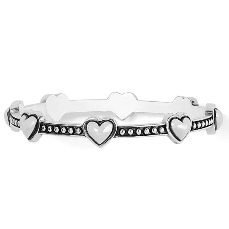 Pretty Tough Bold Petite Heart Bangle sold by Brighton