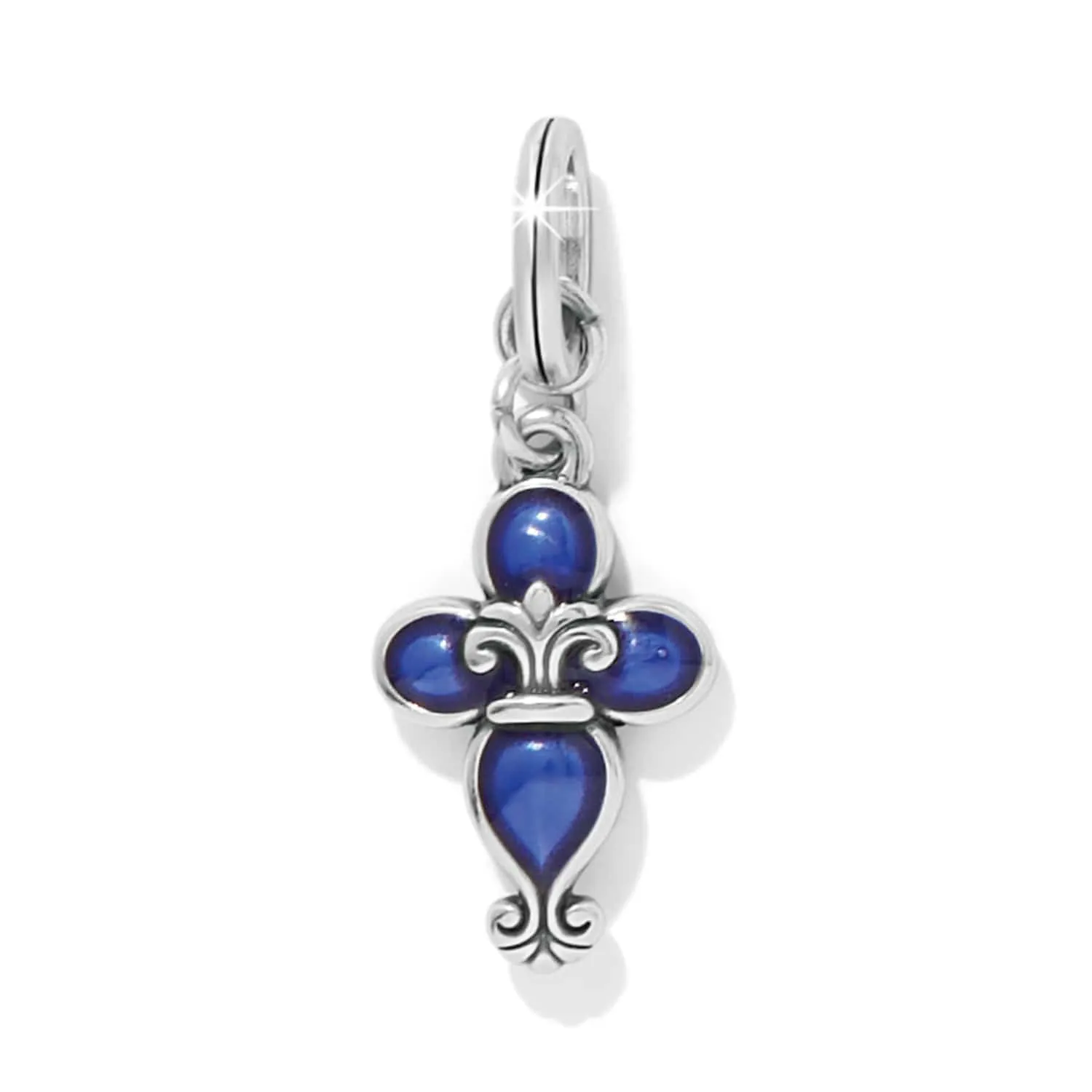 Fleur Di Lis Cross Charm sold by Brighton