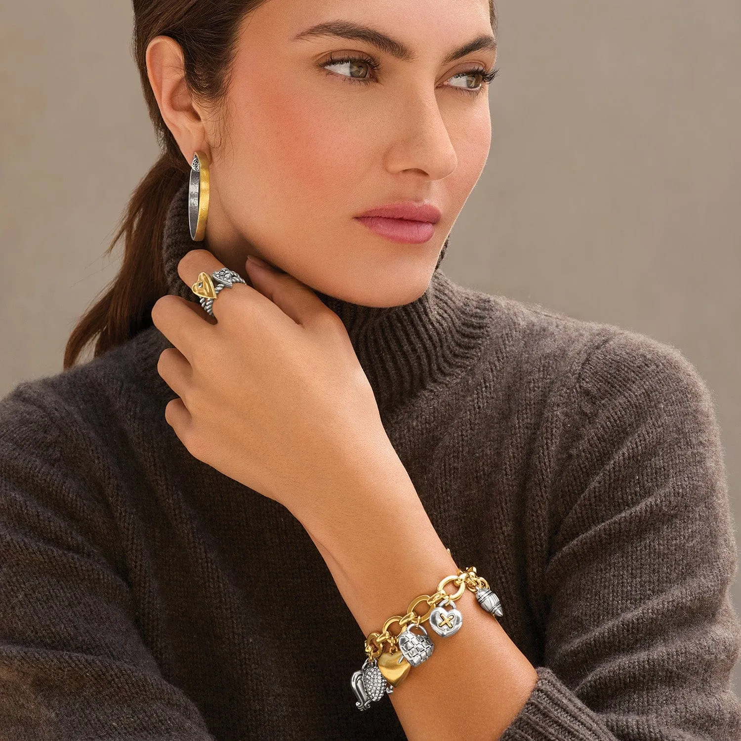 One Heart Large Charm Bracelet sold by Brighton product image thumbnail 5