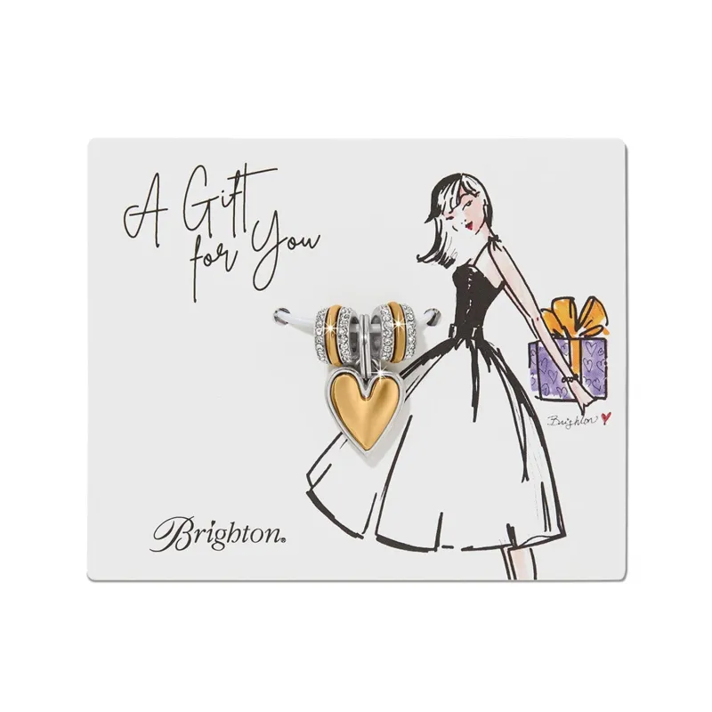 Cascade Heart Charm Card made by Brighton