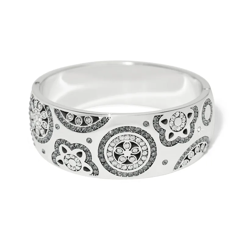Flora Shine Wide Hinged Bangle Bracelet sold by Brighton